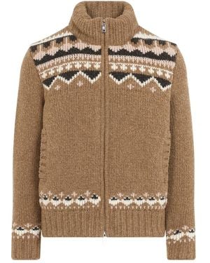Moncler Medium Cardigan Jacket - Natural