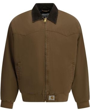 Carhartt "Og Santa Fe" Bomber Jacket - Green