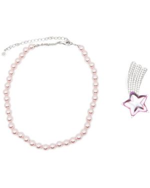 YVMIN Necklace With Beads - Metallic