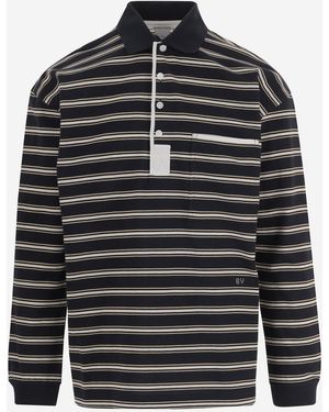 Bottega Veneta Long-Sleeve Cotton Polo - Black
