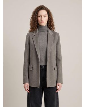 The Row Cinna Driftwood Melange Jacket - Gray