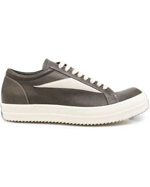 Rick Owens "Vintage" Leather Sneakers - White