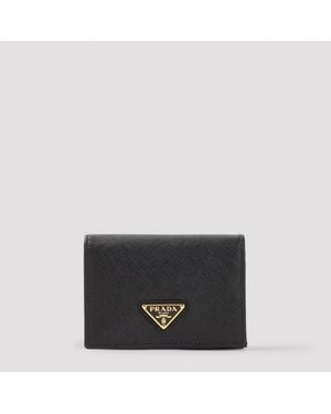 Prada Saffiano Wallet - Black