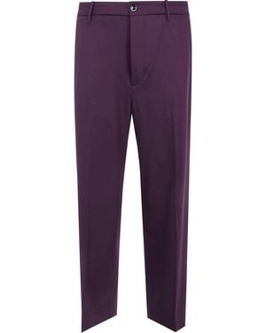 Nine:inthe:morning "Apollon" Wide Leg Pants - Purple