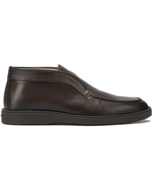 Santoni "Dragon" Ankle Boots - Brown