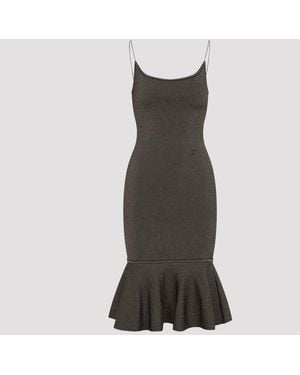Jacquemus Maille Pina Midi Dress - Brown