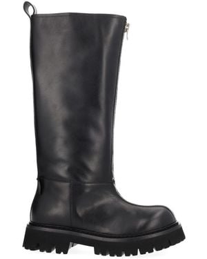 Moschino Boot Zipper - Black