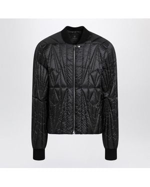 Moncler Quilted Zipup Down Jacket - Black