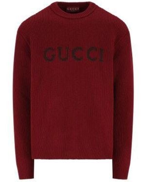 Gucci Wool Blend Sweater - Red