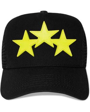 Amiri Three Star Lime Trucker Hat - Black