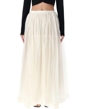 THE GARMENT Gilian Tulle Volume Maxi Skirt - Natural