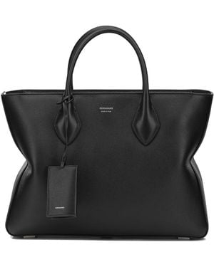 Ferragamo Large "Star" Handbag - Black