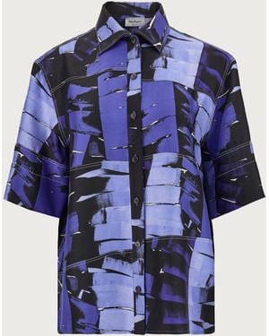 Ferragamo Shirt — Abstract - Blue