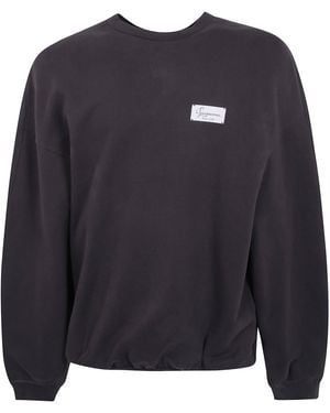Jacquemus "Le Sweatshirt Montaigne" Sweatshirt Round Neck - Blue