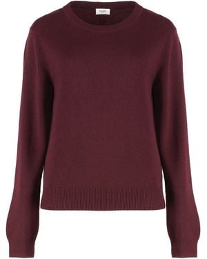 Celine Crew-Neck Cashmere Sweater - Purple