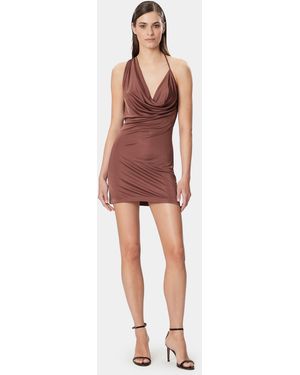 Amazuìn Ravi Satin Short Dress - Red