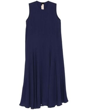 Marni Silk Woven Dress - Blue