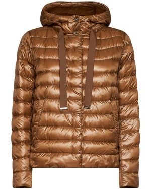 Herno Jacket Hooded Ultralight Nylon - Brown