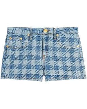 Ami Paris Denim Shorts - Blue