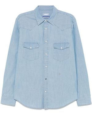 Jacob Cohen Camicia Western Bleatched - Blue