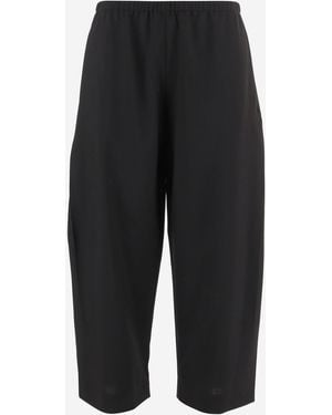 KHAITE Pants Wide-Leg Virgin Wool - Blue