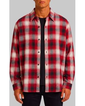 Amiri Oversized Flannel Shirt - Red