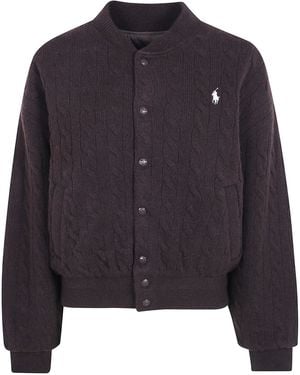Polo Ralph Lauren Sweater Bomber Coat - Blue