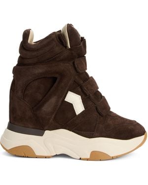 Isabel Marant Sneakers With Wedge Im3 - Brown