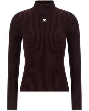 Courreges 'Reedition' Sweater - Black