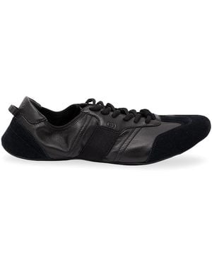 Gucci "Flex" Leather Sneakers - Black
