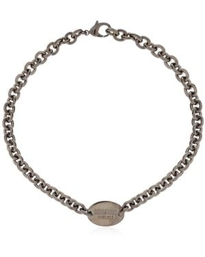 DSquared² Ceresio 9 Logo Tag Chain Necklace - Metallic
