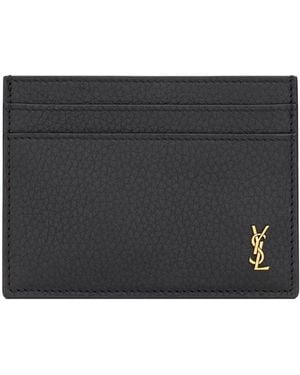 Saint Laurent Portacarte "Tiny Cassandre" - Black