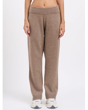 Entire studios Cashmere Blend Knit Pants - Natural