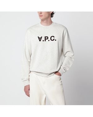 A.P.C. Ecru Standard Grand Vpc Cotton Sweatshirt - Natural