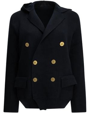 Sacai Double-Breasted Blazer - Blue