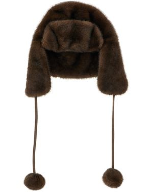 Lou Andrea Aviator Hat Hats - Black