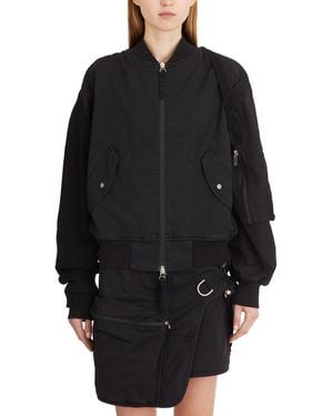 Helmut Lang Stretch Cotton Bomber - Black