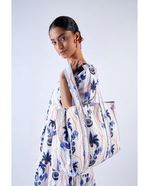 Beyond By Vera 1295 Voyager Tote - White