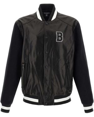 Balmain Bomber Jackets - Black