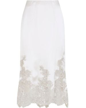 Ermanno Scervino Oatmeal Skirt - White