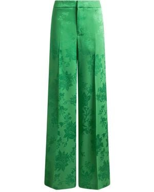 Etro Flared High Waisted Pants - Green