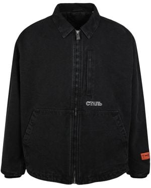 Heron Preston Ctnmb Canvas Padded Jacket - Black