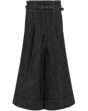 Junya Watanabe High Waist Jeans - Black