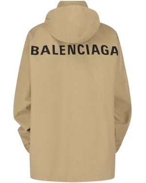 Balenciaga Logo Windbreaker - Natural