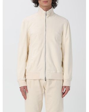 Brunello Cucinelli Off Leather Zip Jacket - Natural
