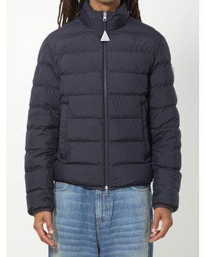 Moncler Short Down Jacket Baudinet - Blue