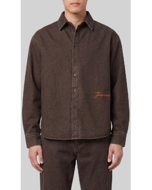 Jacquemus Simon De-Nîmes Long-Sleeved Shirt - Brown