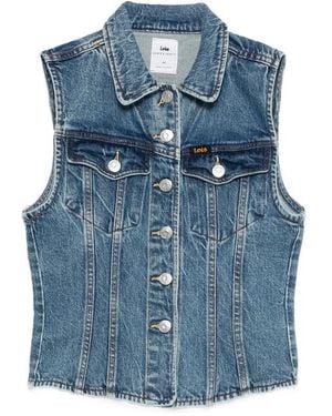 Lois Outerwear With Button Fastening - Blue