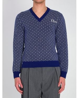 Dior Jacquard Sweater - Blue