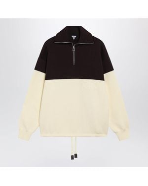Loewe Twotone And Cotton Sweatshirt - Black